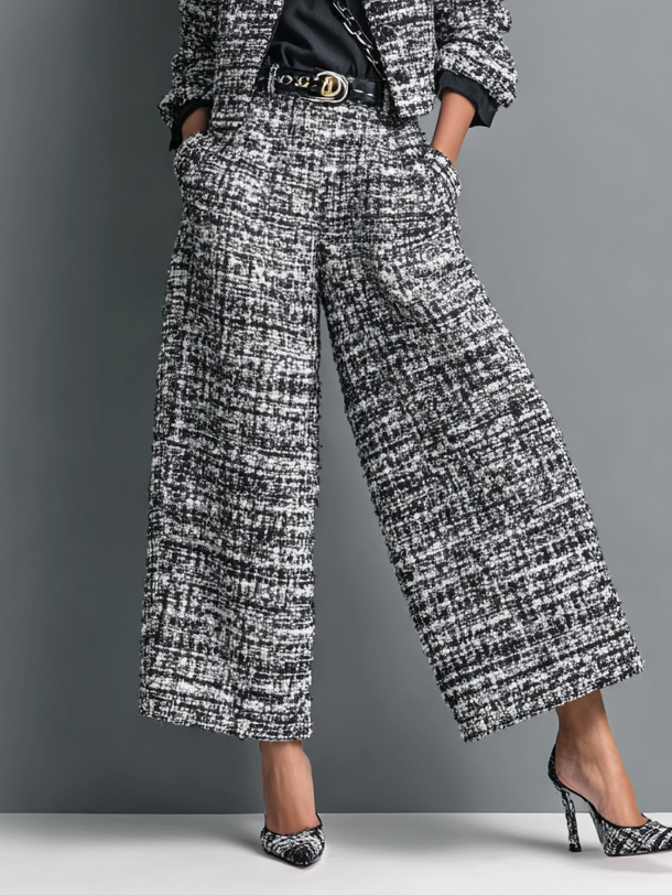 REBECA | CONJUNTO CHAQUETA Y PANTALÓN ANCHO