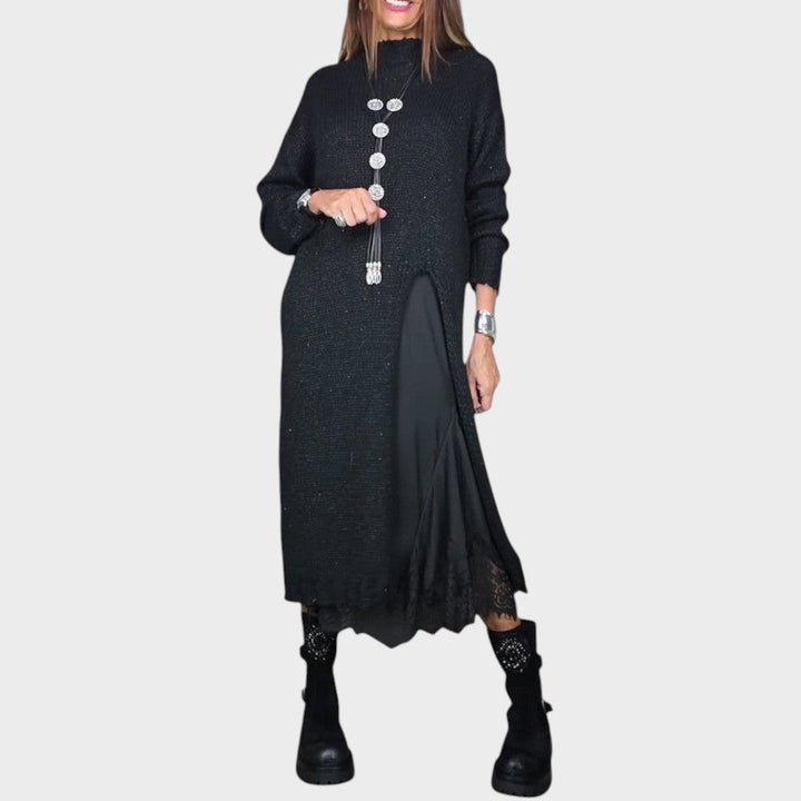 Vega | Conjunto de Jersey y Vestido de Estilo Lencería