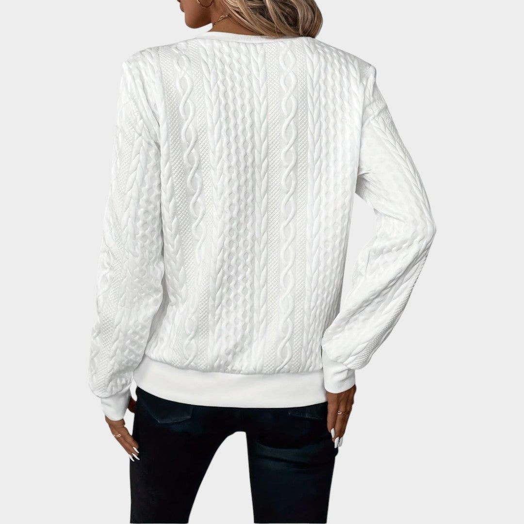 Zoe™ | Jersey de Punto con Cremallera Suave