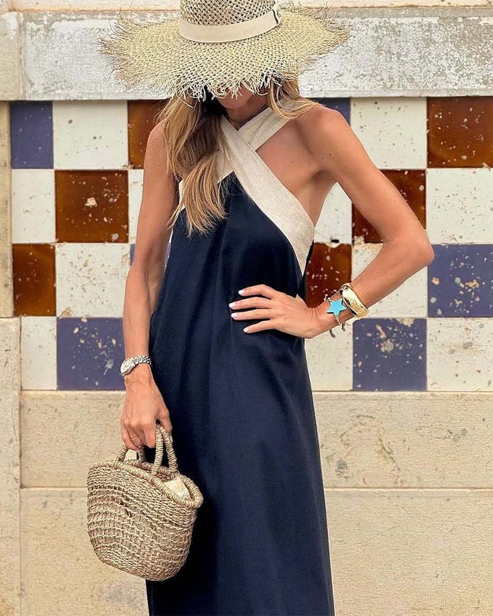 Narah™ | Vestido de cuello cruzado