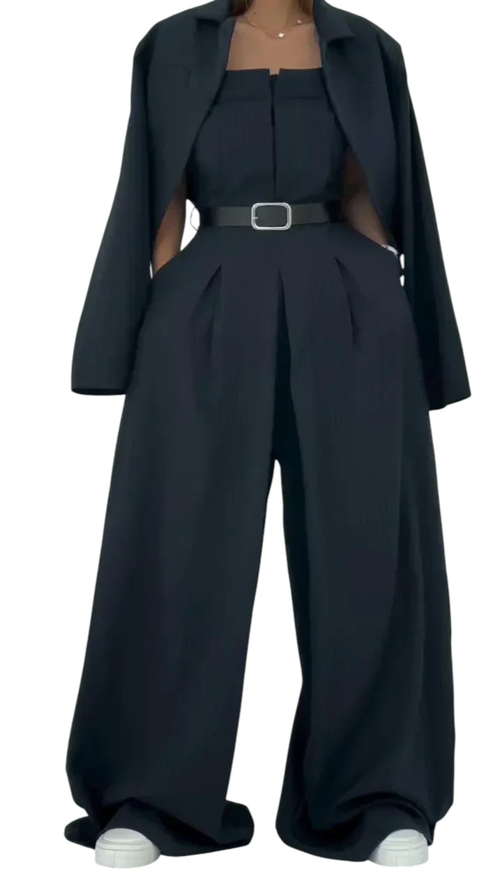 Éclat™ | Conjunto femenino bustier + chaqueta – Estilo elegante y moderno