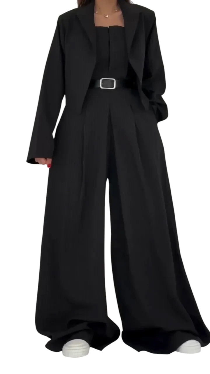 Éclat™ | Conjunto femenino bustier + chaqueta – Estilo elegante y moderno