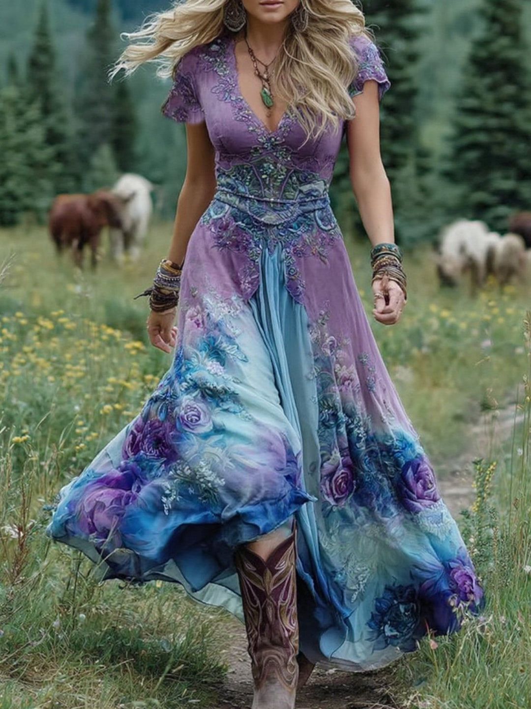 Isla™ | Vestido Maxi Colorido