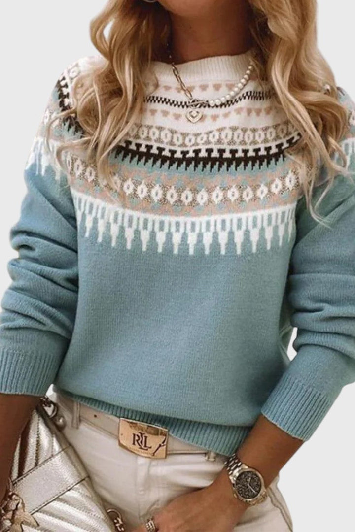 Gema | Jersey de Cuello Redondo Texturizado