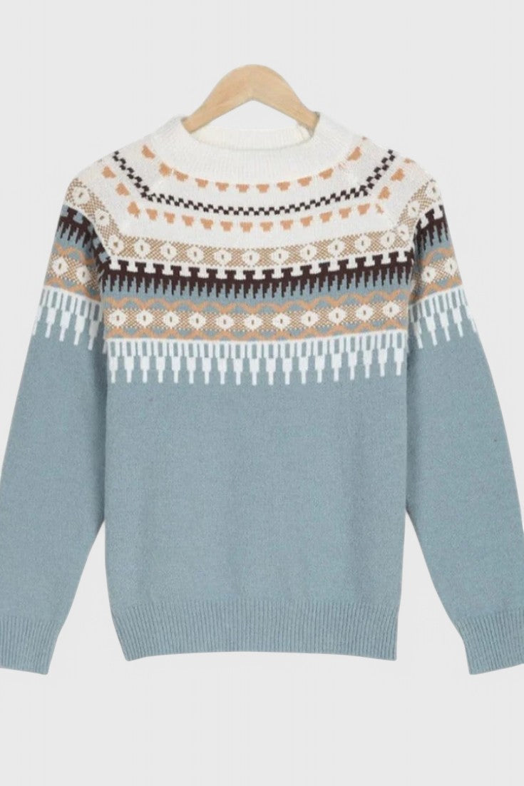 Gema | Jersey de Cuello Redondo Texturizado