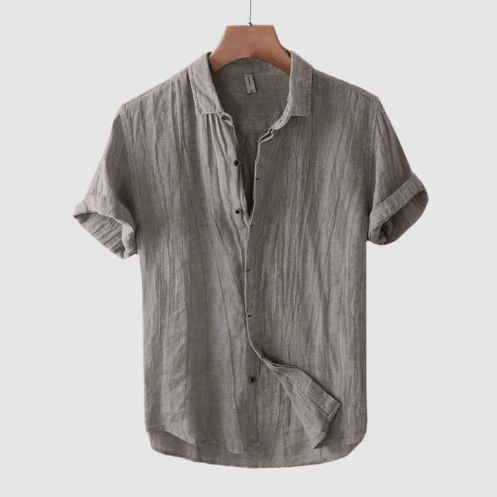 LOREN | Camisa de lino de manga corta.