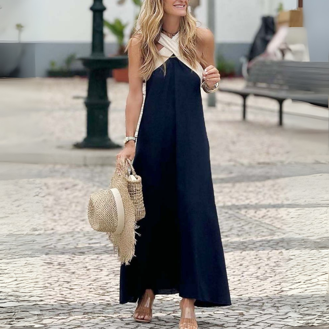 Narah™ | Vestido de cuello cruzado