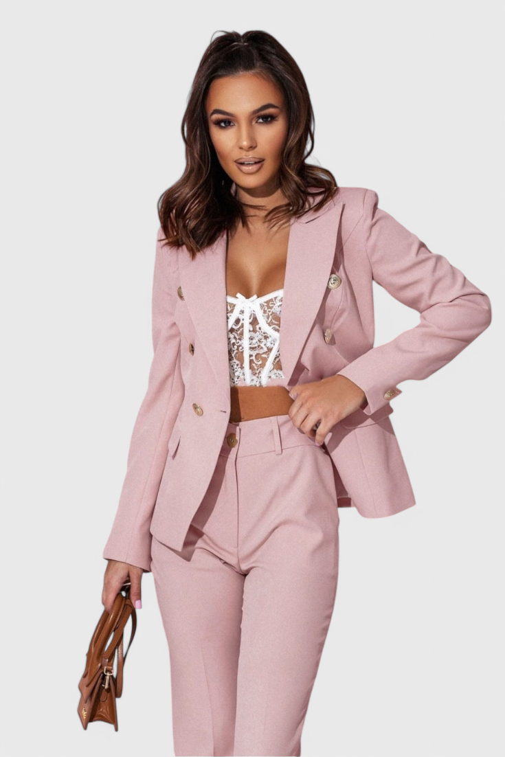 Rosalind Conjunto de Blazer y Pantalones Elegantes