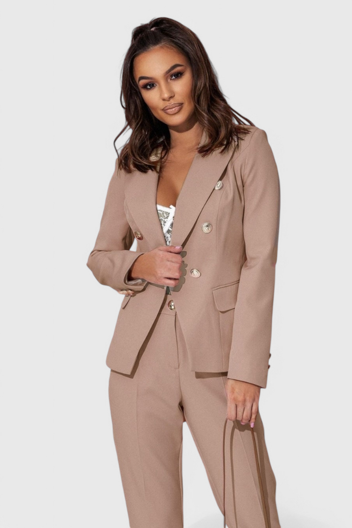 Rosalind Conjunto de Blazer y Pantalones Elegantes
