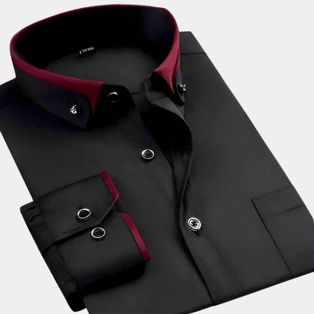 Don™ | Camisa azul clara de hombre con cuello