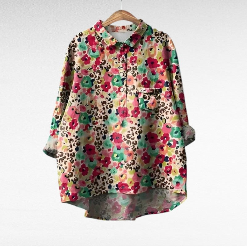 Noémie | Blusa de lino elegante para el verano
