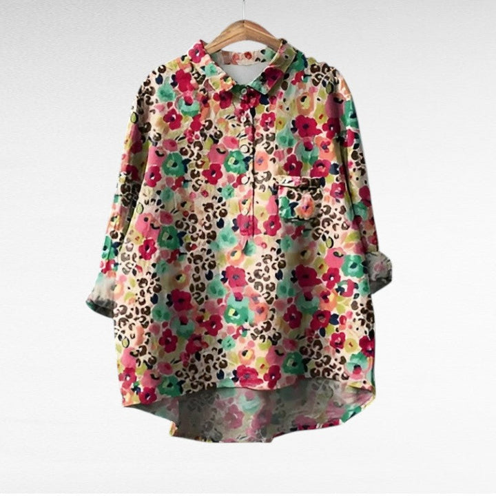 Noémie | Blusa de lino elegante para el verano