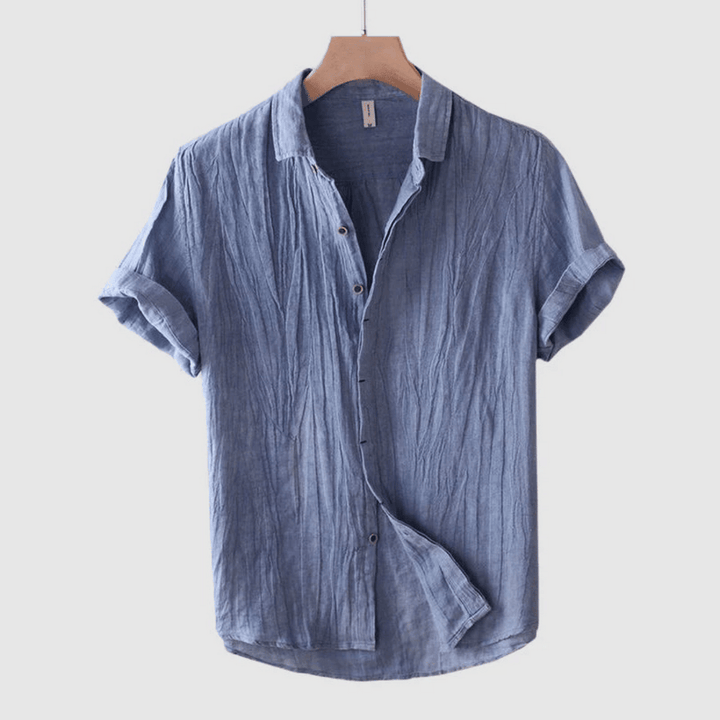 LOREN | Camisa de lino de manga corta.