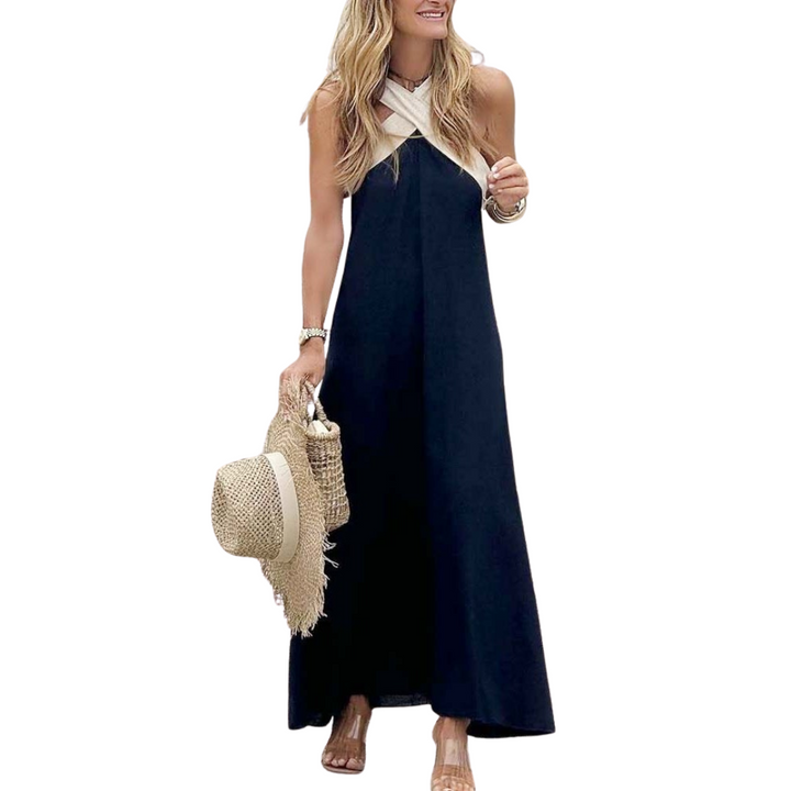 Narah™ | Vestido de cuello cruzado