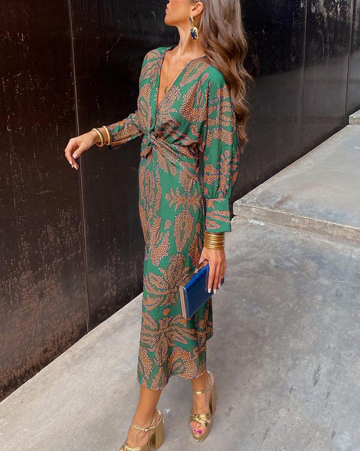 Arielle - Vestido Envoltura Boho Luxe