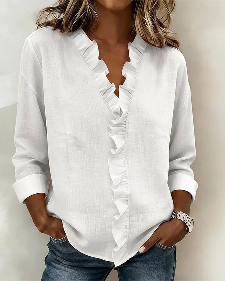 BELLA |  BLUSA CON VOLANTES