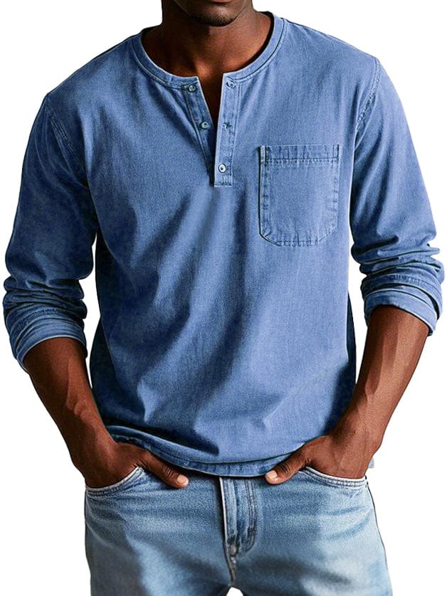 Federico™ | Camiseta Henley Vintage