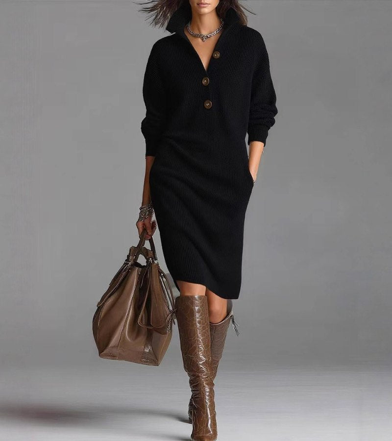 Zoe™ | Vestido de Punto Cálido