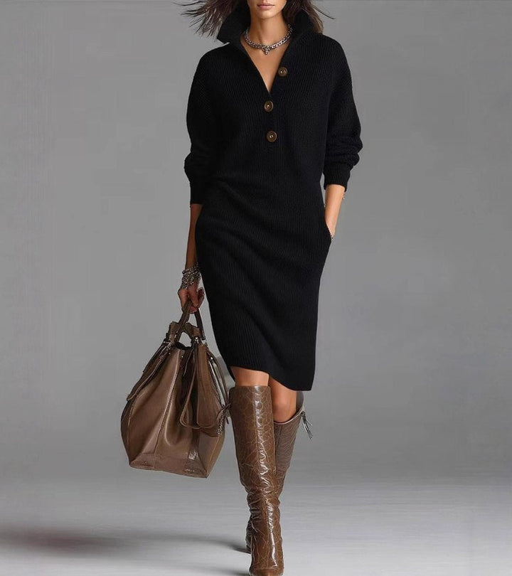 Zoe™ | Vestido de Punto Cálido