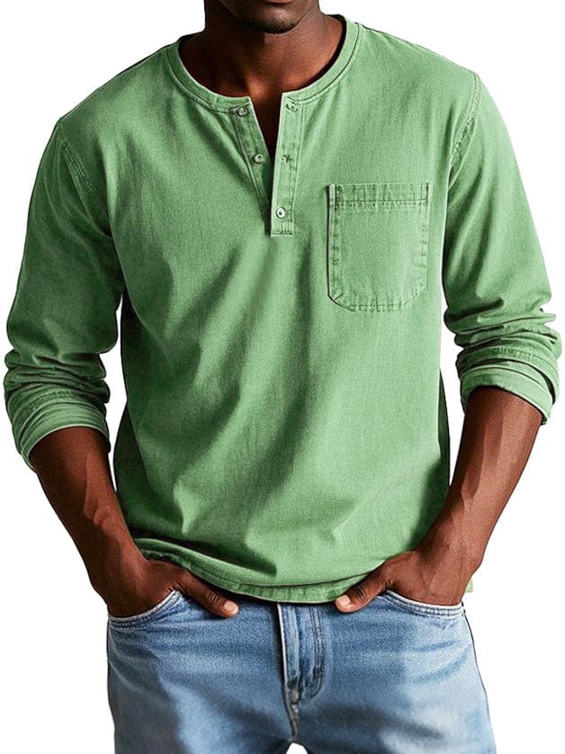 Federico™ | Camiseta Henley Vintage