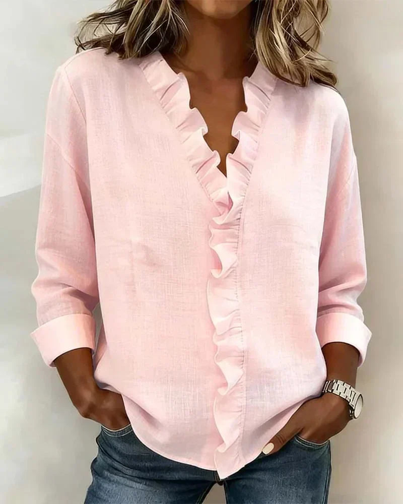 BELLA |  BLUSA CON VOLANTES