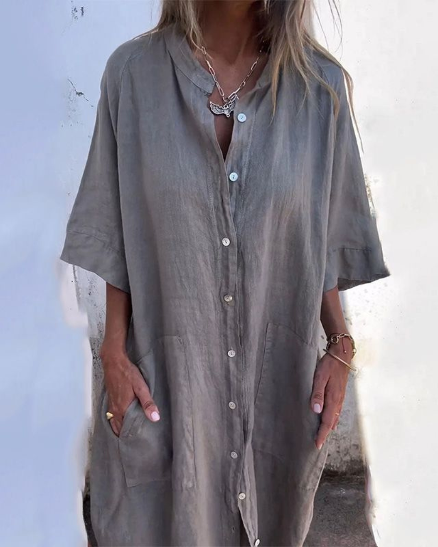 Alva™ | Vestido Camisero Inspirado en Ibiza
