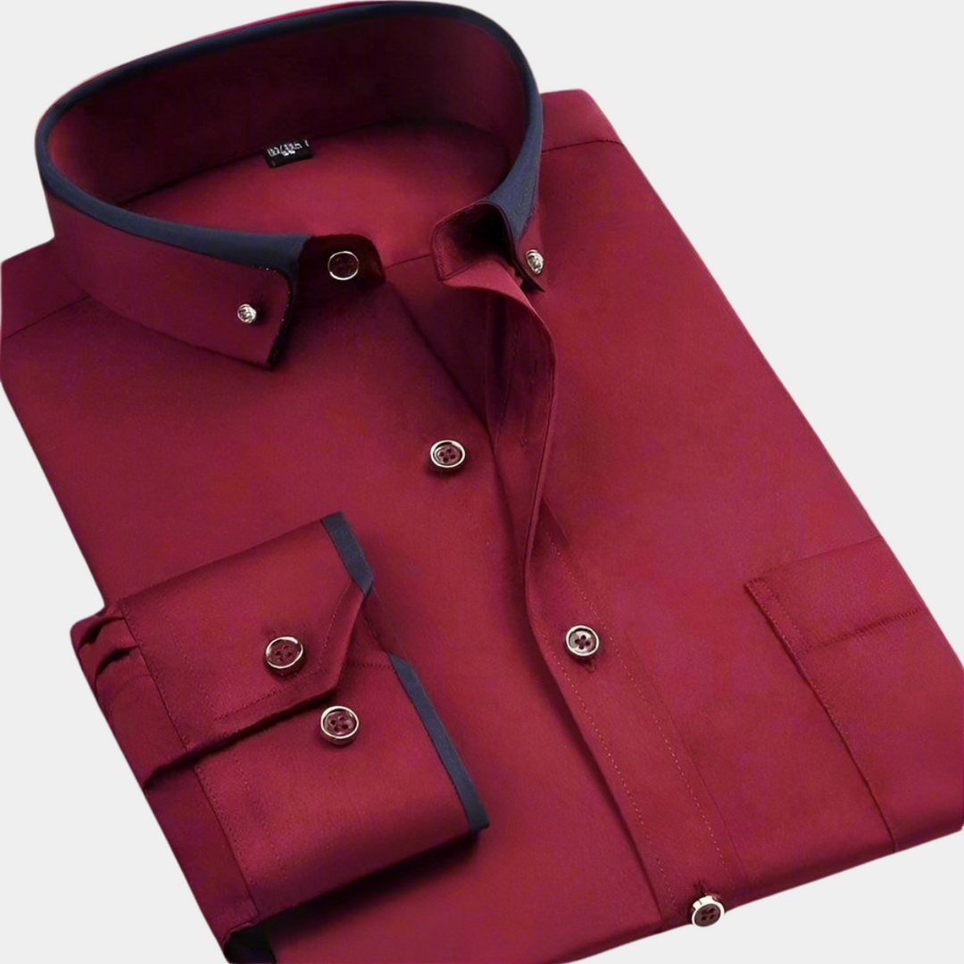 Don™ | Camisa azul clara de hombre con cuello