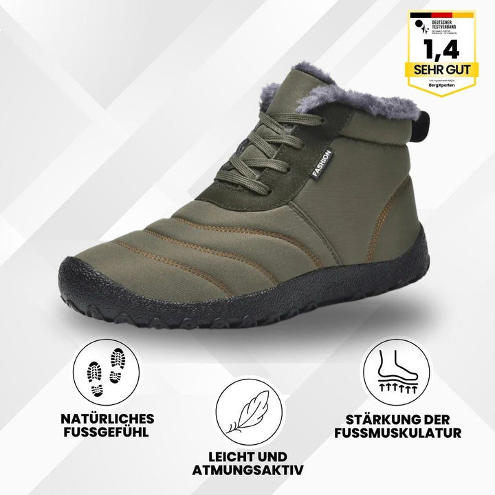 OrthoWarm - zapatos barefoot acolchados, repelentes al agua y que alivian el dolor