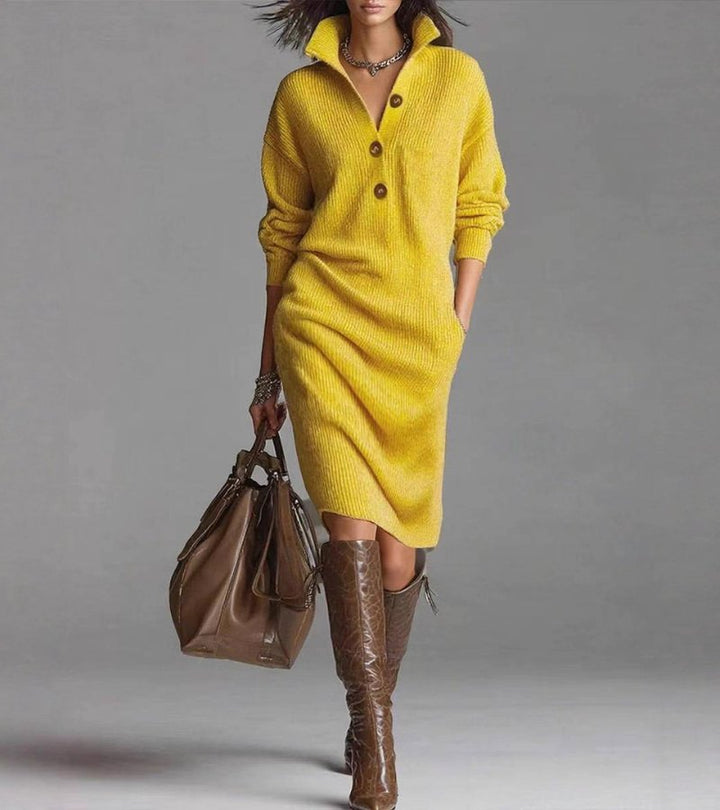 Zoe™ | Vestido de Punto Cálido