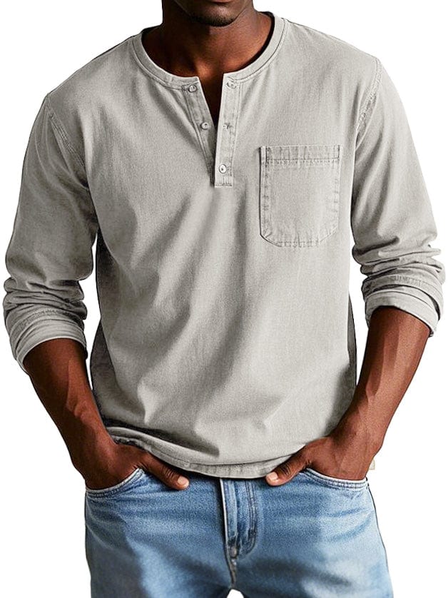 Federico™ | Camiseta Henley Vintage