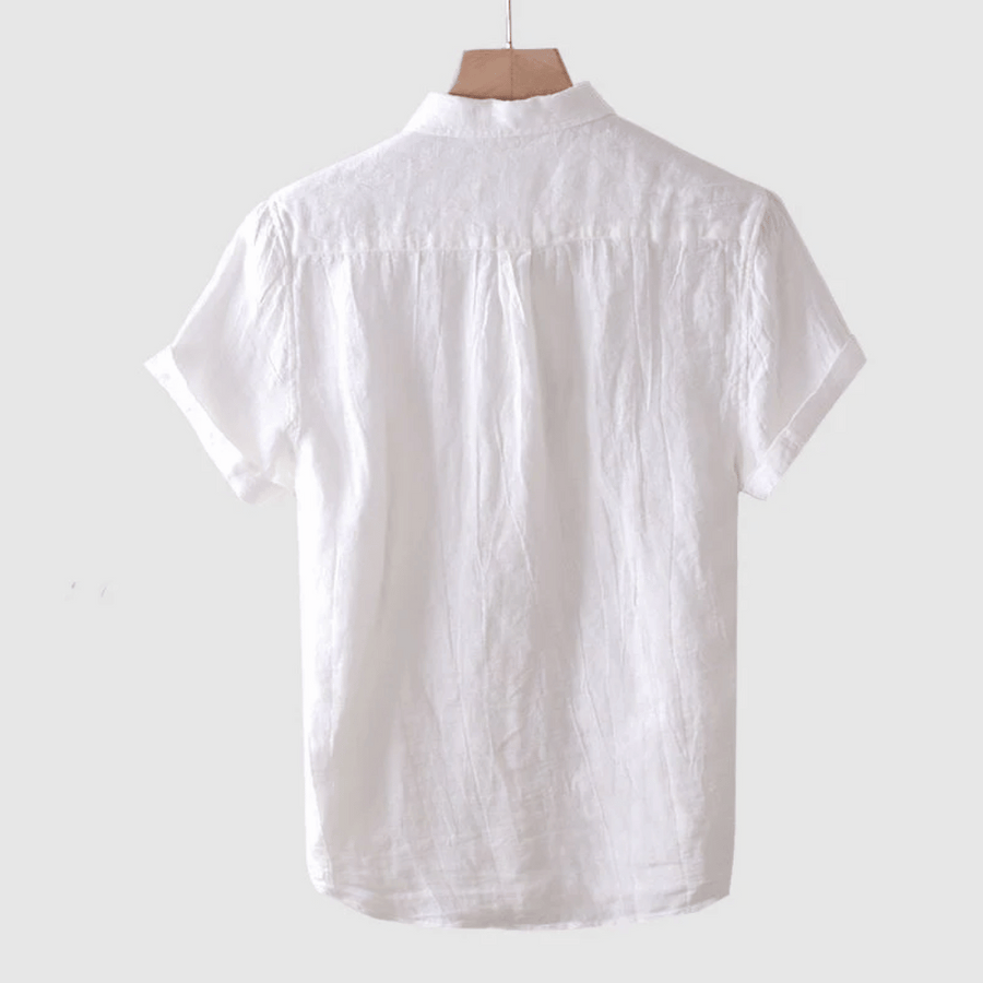 LOREN | Camisa de lino de manga corta.