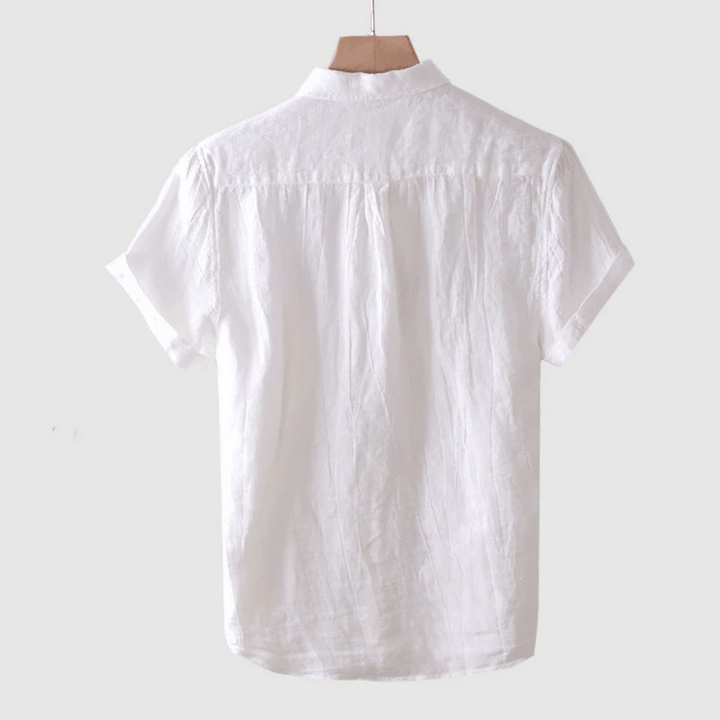LOREN | Camisa de lino de manga corta.