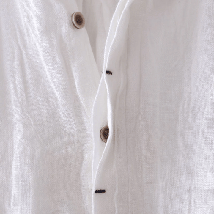 LOREN | Camisa de lino de manga corta.