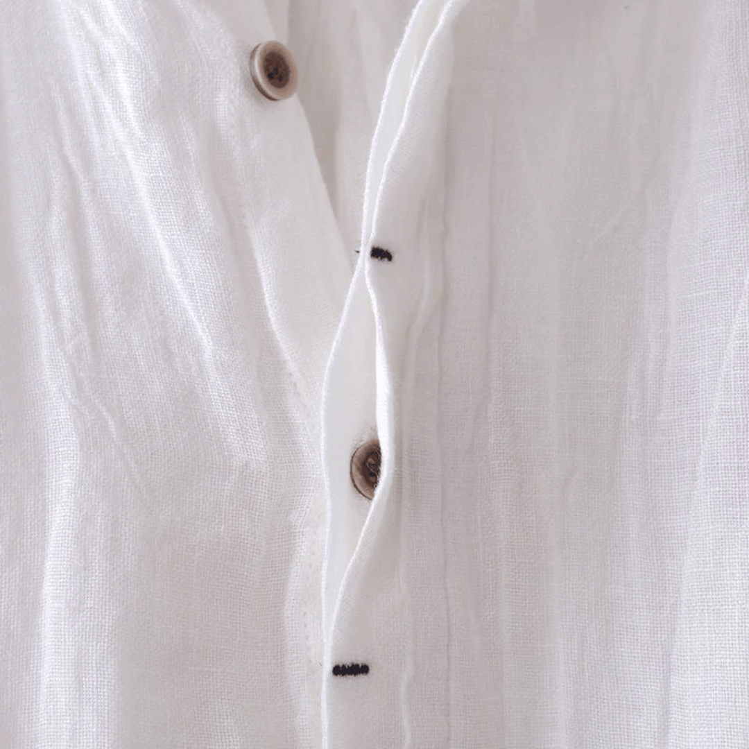 LOREN | Camisa de lino de manga corta.