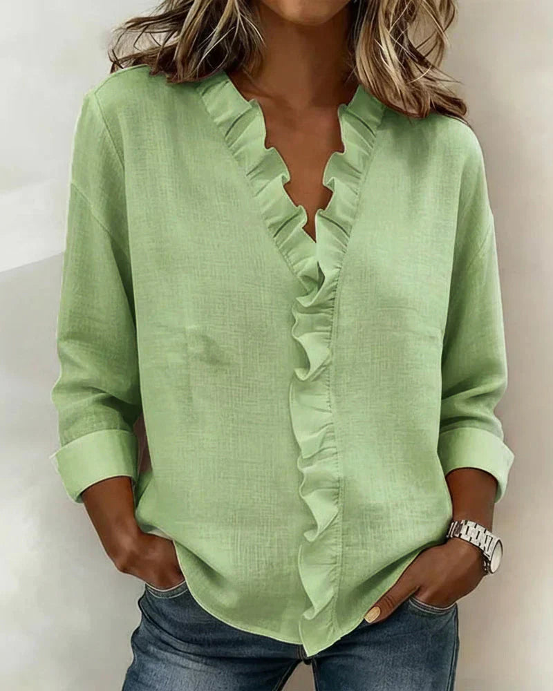 BELLA |  BLUSA CON VOLANTES