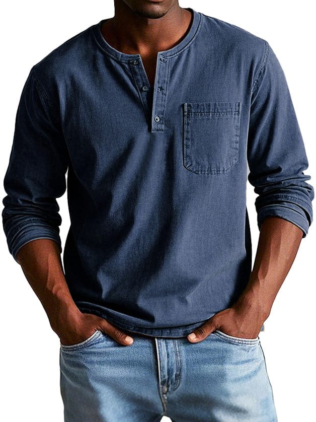 Federico™ | Camiseta Henley Vintage