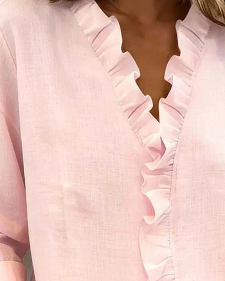 BELLA |  BLUSA CON VOLANTES