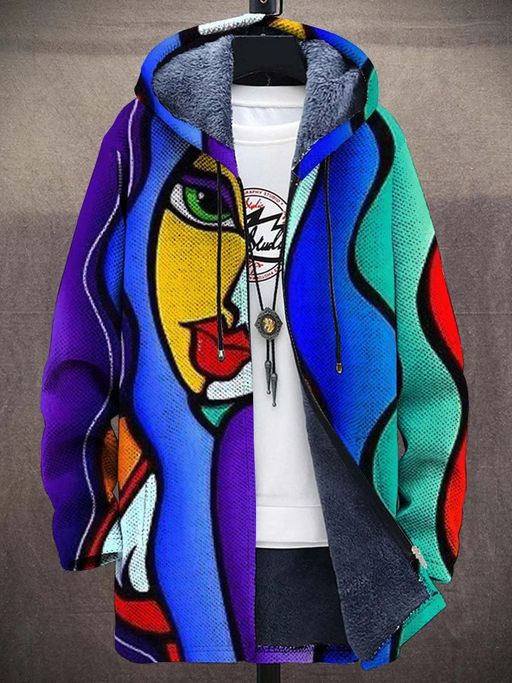 Allira™ - Sudadera con capucha de lujo inspirada en el arte con cremallera