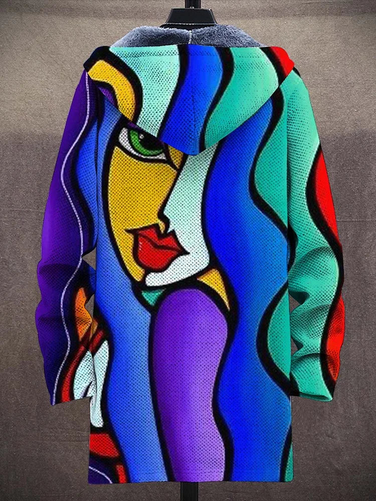 Allira™ - Sudadera con capucha de lujo inspirada en el arte con cremallera