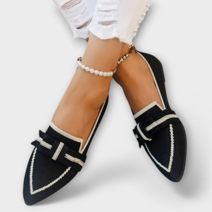 Zapatos planos para mujeres con diseño de nudo