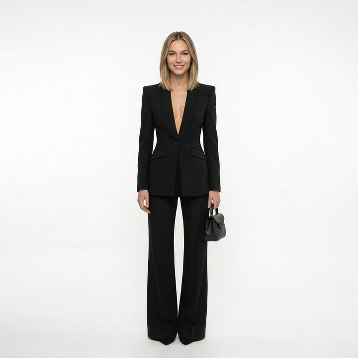 NORA | CONJUNTO DE BLAZER Y PANTALÓN PALAZZO