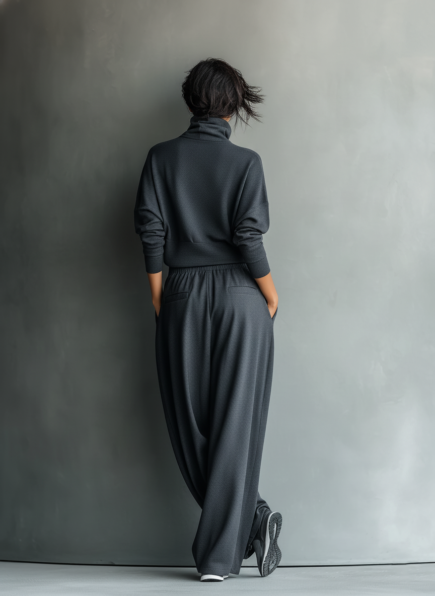 Conjunto de Punto de Pantalón Ancho