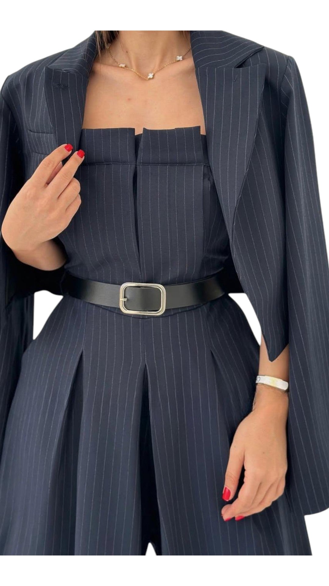Éclat™ | Conjunto femenino bustier + chaqueta – Estilo elegante y moderno