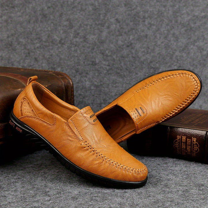 Mocasines elegantes de cuero