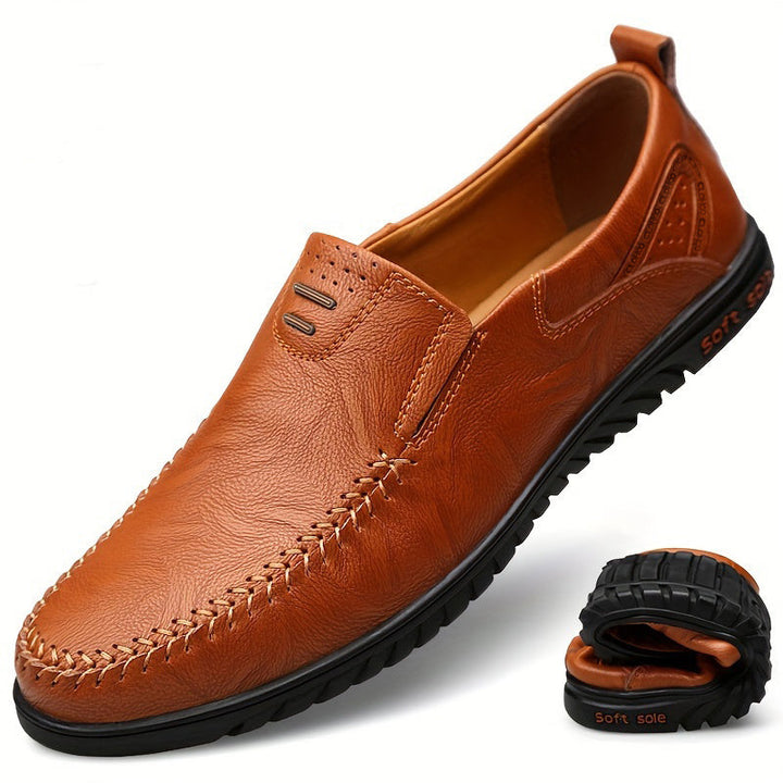 Mocasines elegantes de cuero