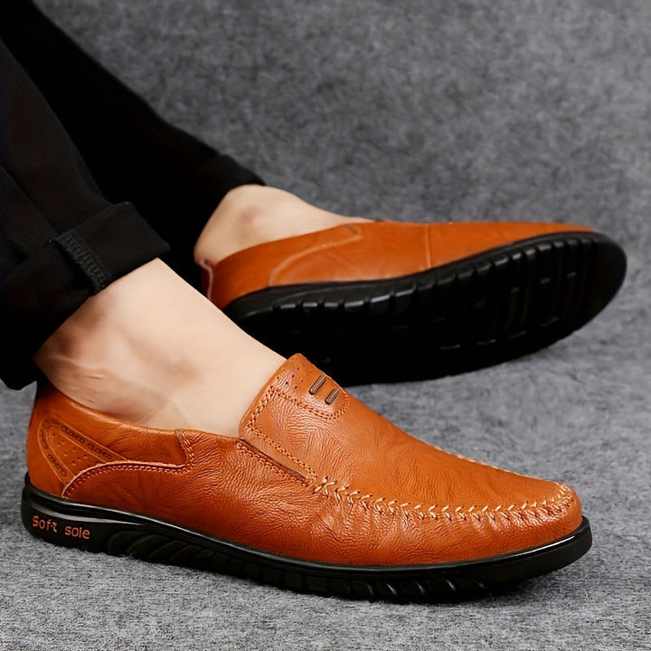 Mocasines elegantes de cuero