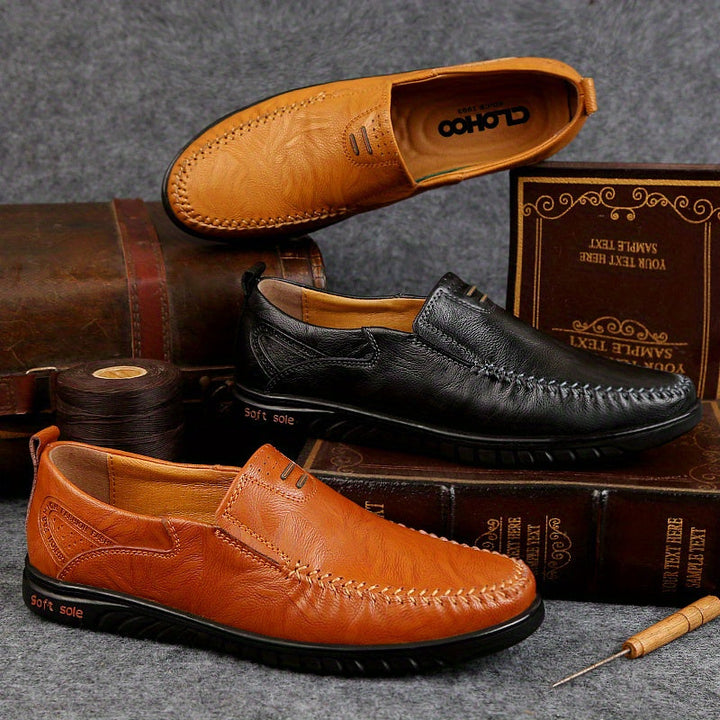 Mocasines elegantes de cuero