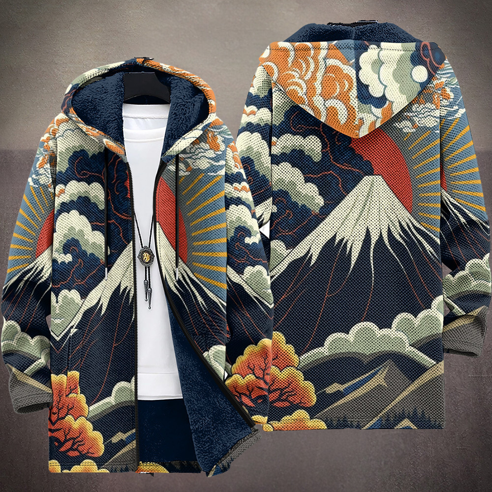 Kalina™ - Chaqueta con Capucha de Lujo Inspirada en el Arte con Cremallera