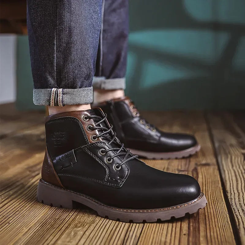 Kennedy™ | Botines de Cuero Sintético