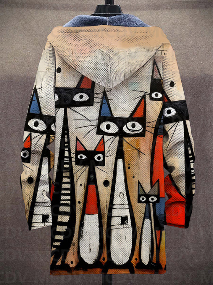 Kiara™ - Sudadera con capucha de lujo inspirada en el arte con cremallera